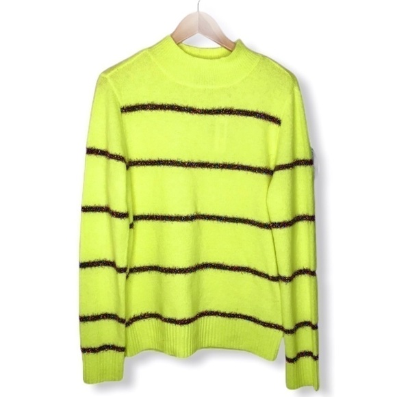 TRIBEKKA 44 Citron Rainbow Tinsel Sweater - Picture 1 of 8